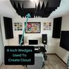 Six Inch Acoustic Foam Wedge Panels - 12x12x6"