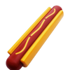 Hot Dog Nylon Dog Toy for Aggressive Chewers | USA Made | SodaPup