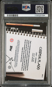 Graded 2024 Topps Bowman Chrome U Cooper Flagg #CRP5 College Rule Playbook Rookie RC Basketball Card PSA 10 Gem Mint