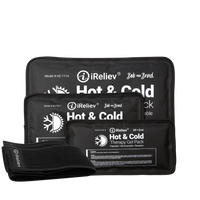 Premium Reusable Hot and Cold Therapy Gel Pack with Securement Straps