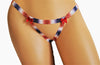 American Flag Crotchless Thong Lingerie Panty