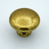 Antique Brass "Capri" Round Knob Euro • Knobs