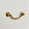 Brass Ring Pulls "Bail" Antique Brass Hardware Euro • Knobs