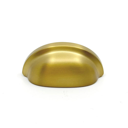 Dark Brushed Gold "Baron" Cup Pull and Knobs Euro • Knobs