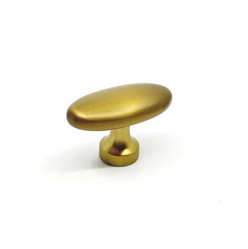 Dark Brushed Gold "Baron" Cup Pull and Knobs Euro • Knobs