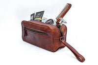 The Single Section Toiletry- Brown