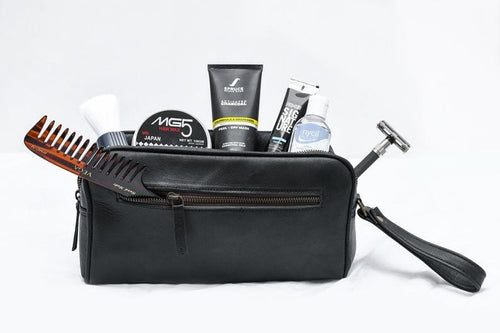 The Single Section Toiletry- Black