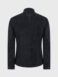 Handmade Bandeo Collar Leather Jacket
