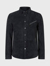 Handmade Bandeo Collar Leather Jacket