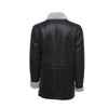Handmade Jozef's 3/4 Length Brown Shearling Buttoned Coat