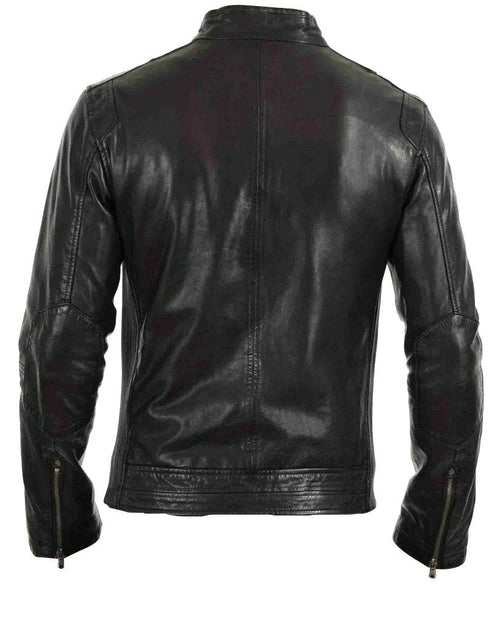 Handmade Arthur Classic Moto Leather Jacket
