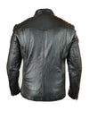 Handmade Cleve's Leather Jacket With Stretch Panel