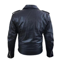 Handmade New Wrinkled Texture Leather Jacket