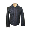 Handmade Bonnie's Black Leather Jacket With Red Stitching