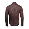 Handmade  Distressed Brown Leather Shirt