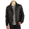 Handmade Black Leather Jacket With Collars
