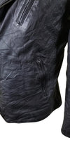 Handmade New Wrinkled Texture Leather Jacket