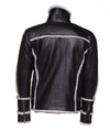 Handmade Harry's Sherpa Leather Jacket With Double Collar