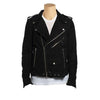 Handmade Biker Style Suede Leather Jacket With Waist Belt
