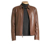 Handmade Pierre Brown Leather Jacket