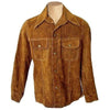 Handmade  Tan Suede Leather Shirt