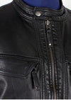 Handmade Men's Bonito Black Leather Jacket