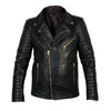 Handmade Quilted Biker Leather Jacket