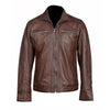 Handmade Thatchers Premium Hand Waxed Brown Leather Jacket