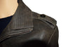 Handmade  Vintage Blast Leather Jacket With Point Collar