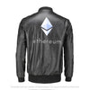 Handmade  Ethereum Bomber Crypto Leather Jacket