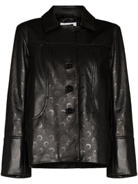 Handmade Crescent Moon Leather Jacket