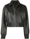 Handmade Leather Bomber-Style Jacket