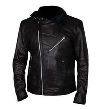 Handmade 24 Legacy Ashley Thomas (Isaac Carter) Fur Collar Leather Jacket