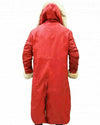 Handmade  Santa Claus Leather Trench Coat Christmas Chronicles Kurt Russell Santa Clause Long Trench Coat Cosplay Coat