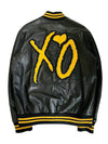 Handmade Weeknd XO Varsity Jacket Black and Yellow Handmade Cosplay