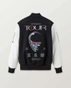 Handmade  Weeknd Stadium Varsity Jacket Black and White Handmade Cosplay