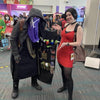 Handmade  Resident Evil Merchant Black Trench Resident 5 Handmade Cosplay Costume Leather Coat