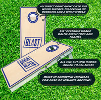 Blue Line Flag Police Cornhole Boards