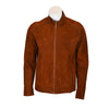 Handmade  Brown Suede Cafe Racer Jacket