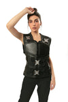 Handmade  Military Vest Handmade Cosplay Leather Vest Unisex