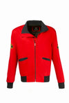 Handmade California Baywatch Lifeguard Beach Style Red Bomber Cotton Jacket Cosplay