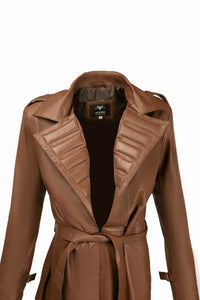 Gambit X-97 Trench Long Leather Trench Overcoat Coat Cosplay Costume Handcrafted by Ox and Bulls