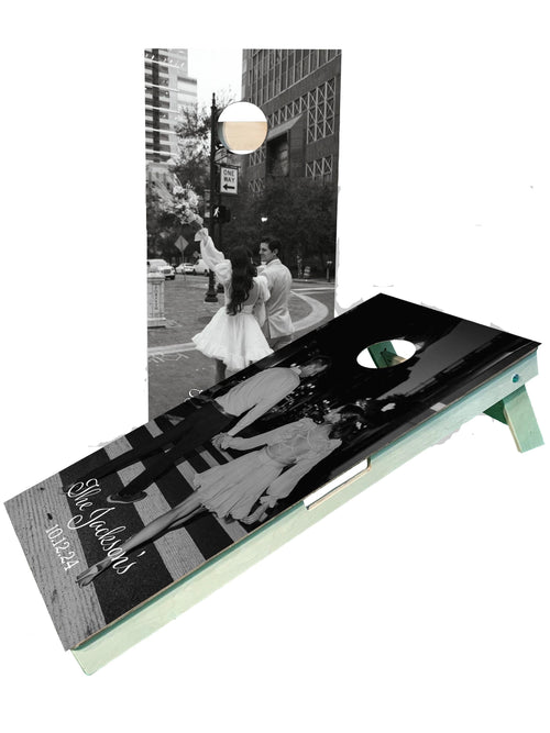 Custom Wedding Cornhole Boards With Your Picture or Design Request