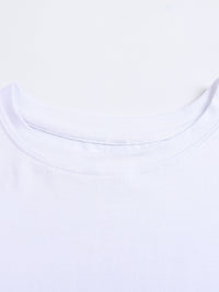 Two Faced Fitted Crop Cotton T-Shirt