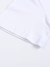 Two Faced Fitted Crop Cotton T-Shirt