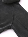 Two Faced Snow Washed Cropped Hoodie
