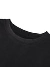 Claw Through Raw Edge Cotton Crewneck