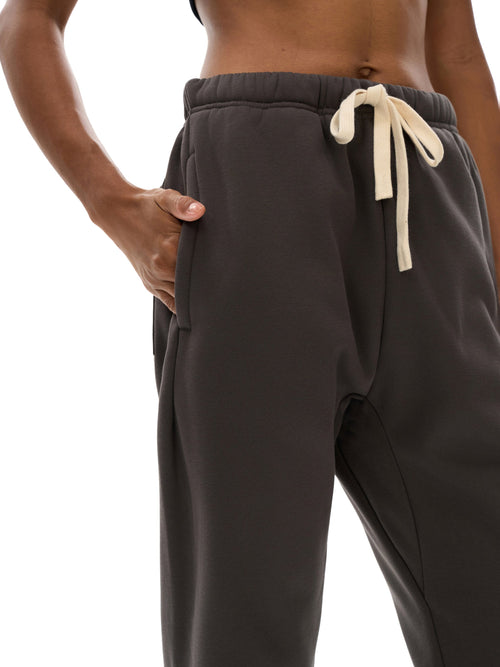 Phantom Rose Drawstring Fleece Sweatpants