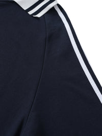 Studio Contrast Striped Collar Sweatshirt