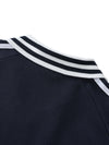 Studio Contrast Striped Collar Sweatshirt